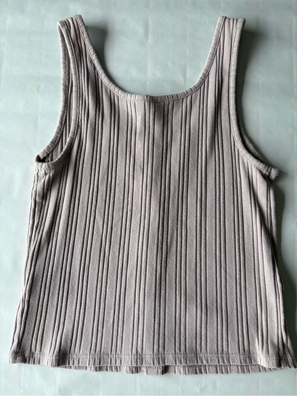 Mudd Ribbed Button-Front Tank Top - Mauve - Picture 3 of 3